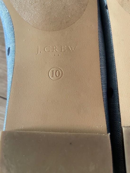 J.Crew Womens Polka Dot Loafers Size 10 Blue Navy Slip On Flats Preppy - Picture 7 of 7